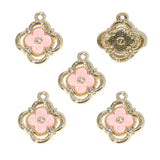 20Pcs Four-Leaf Clover Inlay Pendants for DIY Necklaces Bracelets Jewelry Making Keychains and Bag Charms W765