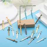 15 Pcs 5 Colors Zinc Alloy Charm Pendant Jewelry DIY Accessories Making Earrings Fashion Jewelry 43*10mm M31
