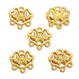 20Pcs 5 Colors Alloy flower charm For Bracelets Necklaces Pendant Diy Handmade Jewelry Making 14*13mm G126