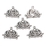 10Pcs 5 Colors Alloy lotus charm For Bracelets Necklaces Pendant Diy Handmade Jewelry Making 26*18mm G123