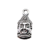 20pcs 16x8mm 2 Colors Antique Bronze Color Antique Silver Color Double Sided Buddha Charms For DIY Jewelry Making