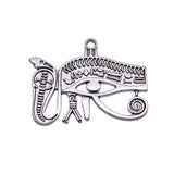 2pcs 45x35mm Ancient Egyptian Series Snake And Eye Of Horus Charms For DIY Jewelry Making