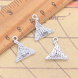 20 piezas dijes ETNA montaña volcánica 17x15mm colgantes de Color plata antigua fabricación DIY joyería tibetana hecha a mano