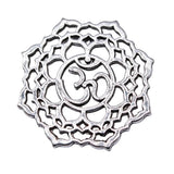 5pcs 26x26mm 2 Colors Antique Silver Color Antique Gold Color Om Symbol Charms For DIY Jewelry Making