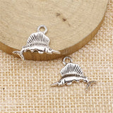 10pcs 15x21mm 2 Colors Antique Bronze Color Antique Silver Color Sailfish Charms For DIY Jewelry Making