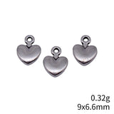 40pcs 9x6.6mm 2 Colors Antique Silver Color Rose Gold Color Hearts Charms For DIY Jewelry Making