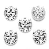 10 pcs 4 colors Metal horse hoof Charms Diy Jewelry Handmade Accessories Fashion Charms Pendant  16*15mm D9316