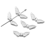 20pcs 6 colors shaped Angel Wings Spacer Bead Charms Jewelry Making DIY Jewelry accessories Handmade Craft 24*8mm R239