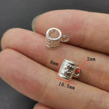 20-40pcs silver color Zinc Alloy Bead DIY big hole metal connector Beads Fits Charm Bracelets Necklaces Pendants making R224