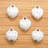 20pcs 6 Colors My dog heart shaped Charm for Necklace Keyring Pendant DIY Handmade Jewelry Accessories 10*13mm A144