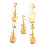 10pcs 5 colors instrument Pipa Charms For Earrings bracelets necklaces Pendant DIY Jewelry Making Accessories 12*41mm P136
