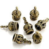5 colors 10 pcs alloy Metal 3D Crown Charm forKeychain necklace Pendant  DIY Jewelry Making 18*9mm N225