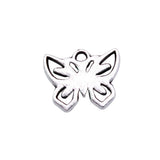 20pcs 12x10mm 2 Colors Antique Bronze Color Antique Silver Color Butterfly Charms For DIY Jewelry Making