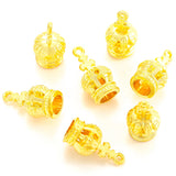 5 colors 10 pcs alloy Metal 3D Crown Charm forKeychain necklace Pendant  DIY Jewelry Making 18*9mm N225