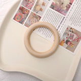 Unfinished Solid Wooden Rings 20-100mm Natural Wood Rings For Handicrafts Decorative Pendants DIY Jewelry Making Accessories
