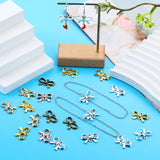 20 pcs 4 color Antique silver color Metal bow-knot Charms Pendants For Jewelry Making Diy Handmade Jewelry 22*15 N101