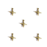 50Pcs Alloy Four-Pointed Star Charms for Jewelry Making DIY Necklaces Bracelets Earrings Keychains and Other Accessories L352