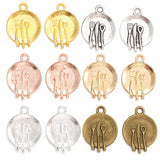 20pcs 6 color 20*15mm alloy Dining plate Charm For Necklace Key Chain Pendant DIY Jewelry Crafts Making Accessories J412