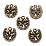10 pcs 4 colors Metal horse hoof Charms Diy Jewelry Handmade Accessories Fashion Charms Pendant  16*15mm D9316