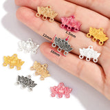 30Pcs 5 Colors lotus connector charm For Bracelets Necklaces earrings Pendant Diy Handmade Jewelry Making 16*12mm G127