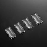 5-50pcs/lot Clear rectangle Cabochons Transparent Flat Back Glass Cabochon Cameo Settings For DIY Jewelry Making Supplies V1006