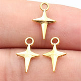 40pcs 15x9.1mm 5 Colors Star Charms For DIY Jewelry Making