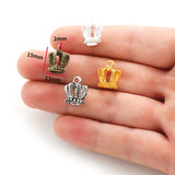 10pcs 4 colors Alloy  Crown charm for Bracelet necklace Pendant DIY Jewelry Making Handmade Accessories 15*13 mm N206
