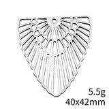 2pcs 40x42mm 4 Colors Geometric Hollow For Earring Making Charms For DIY Jewelry Making