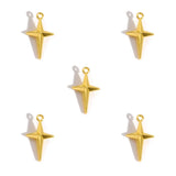 50Pcs Alloy Four-Pointed Star Charms for Jewelry Making DIY Necklaces Bracelets Earrings Keychains and Other Accessories L352