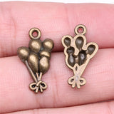 20pcs 23x13mm 2 Colors Antique Bronze Color Antique Silver Color Air Balloon Charms For DIY Jewelry Making