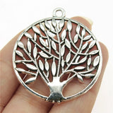 4pcs 42x37mm 2 Colors Antique Bronze Color Antique Silver Color Tree Charms For DIY Jewelry Making