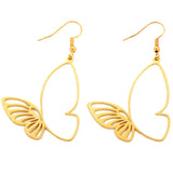 6 colors 10pcs Zinc alloy Simple and stylish Filigree Butterfly Hollow Charms DIY Necklace earrings Jewelry Accessories