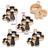 10Pcs 6 Color mushroom Charms Diy Findings Keychain Bracelets Pendant For Jewelry Making