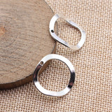 20pcs 25x24mm 5 Colors Irregular Hollowed-Out Circular Charms For DIY Jewelry Making