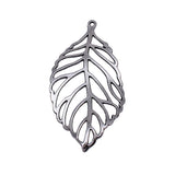 2pcs 72x36mm 2 Colors Antique Bronze Color Antique Silver Color Hollow Leaves Charms For DIY Jewelry Making