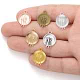 20pcs 6 color 20*15mm alloy Dining plate Charm For Necklace Key Chain Pendant DIY Jewelry Crafts Making Accessories J412