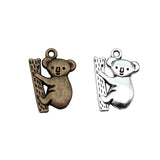 10pcs 20x14mm 2 Colors Antique Bronze Color Antique Silver Color Koala Charms For DIY Jewelry Making