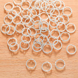 6/8/10mm Vintage Round Frame Wrapped Bead Connect Rings Spacers Sliver Through Hole Beading Cap DIY Bracelet for Jewelry Making