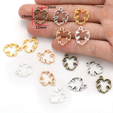 20pcs 5 color foliage Charms for Necklace Earrings Pendant DIY Jewelry Making Handcrafted Accessories 15*19mm Q390