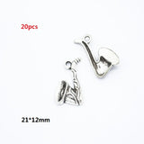 Zinc alloy 10-30pcs Multiple styles Antique Silver plated musical instrument Charms for bracelet necklace DIY jewelry Pendant