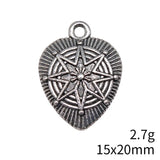 10pcs 15x20mm 2 Colors Antique Bronze Color Antique Silver Color Heart Charms For DIY Jewelry Making