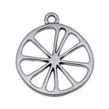 10pcs 27x24mm 3 Colors Antique Silver Color Kc Gold Color Antique Gold Color Hollow Out Lemon Slice Charms