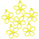 40pcs 11 colors flower petal Zinc alloy Charms for Jewelry Making Fashion Earrings Pendants Necklaces Bracelet Accessories DIY