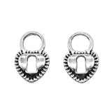 10pcs 12x17mm 2 Colors Antique Bronze Color Antique Silver Color Love Lock Charms For DIY Jewelry Making