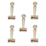 10Pcs Antique Silver Alloy Hammer-Finish Jewelry Pendants 18*6.5mm 6 Colors for Handmade DIY Jewelry Making Accessories J523