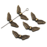 20pcs 6 colors shaped Angel Wings Spacer Bead Charms Jewelry Making DIY Jewelry accessories Handmade Craft 24*8mm R239