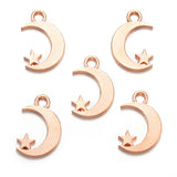 30pcs 5 color moon Charms Pendant fit Making Bracelets Jewelry Findings DIY Accessories 11*17mm L614