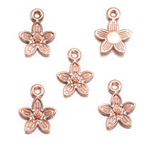 50pcs 6 Color cute small flower Charm for Bracelet Necklace earring Pendant  DIY Handmade Jewelry Accessories 10.5*13mm Q1163