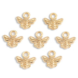40pcs 7 Colors small bee Charms For Bracelets Necklace Pendant DIY Handmade Jewelry Making accessories 11*11mm D2150