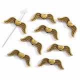 20pcs 6 colors shaped Angel Wings Spacer Bead Charms Jewelry Making DIY Jewelry accessories Handmade Craft 20*7mm R240